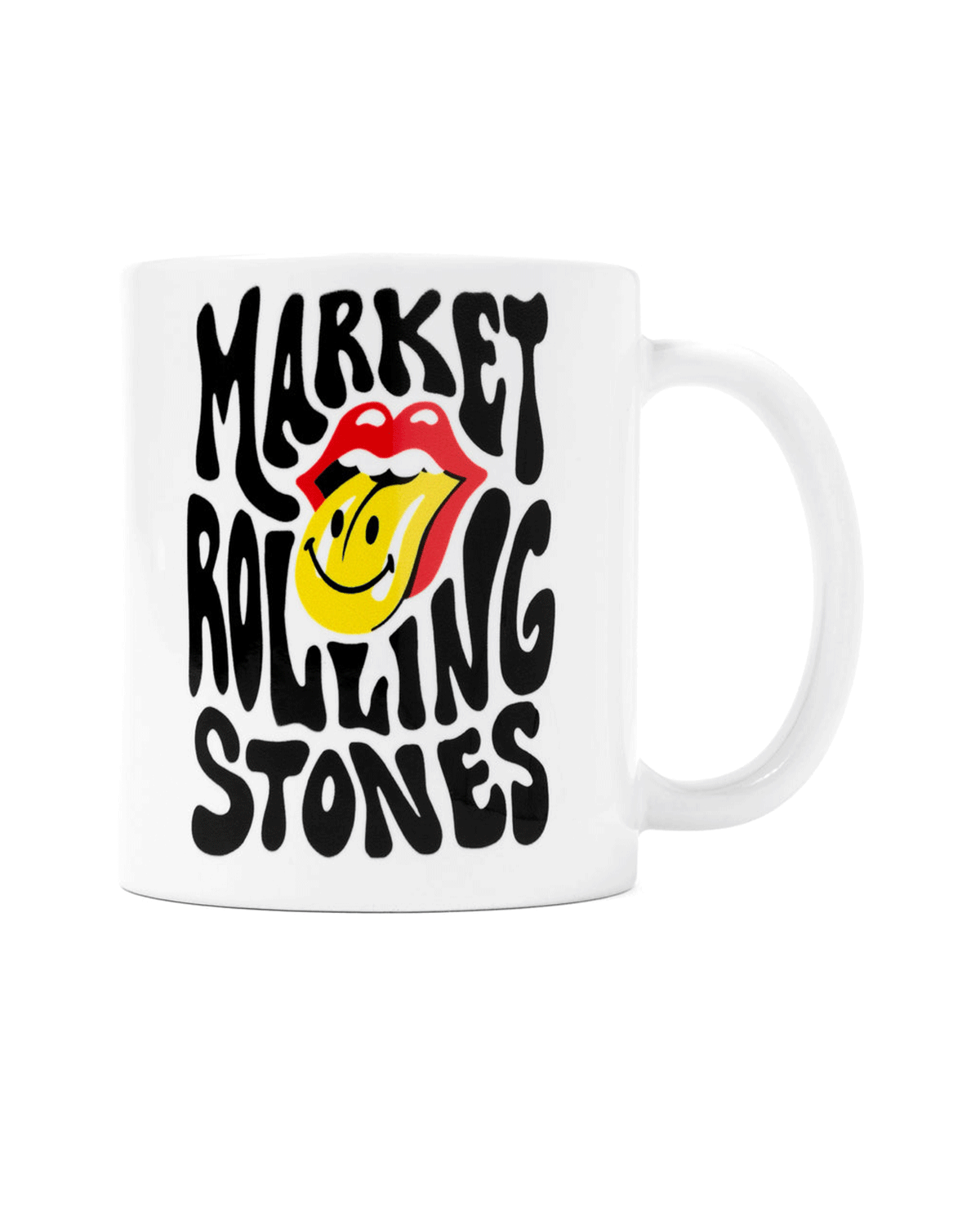 Smiley Rolling Stones Tongue Mug White
