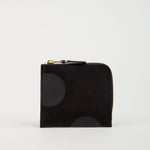Rubber Dot Wallet Black Half Zip - LIKELIHOOD