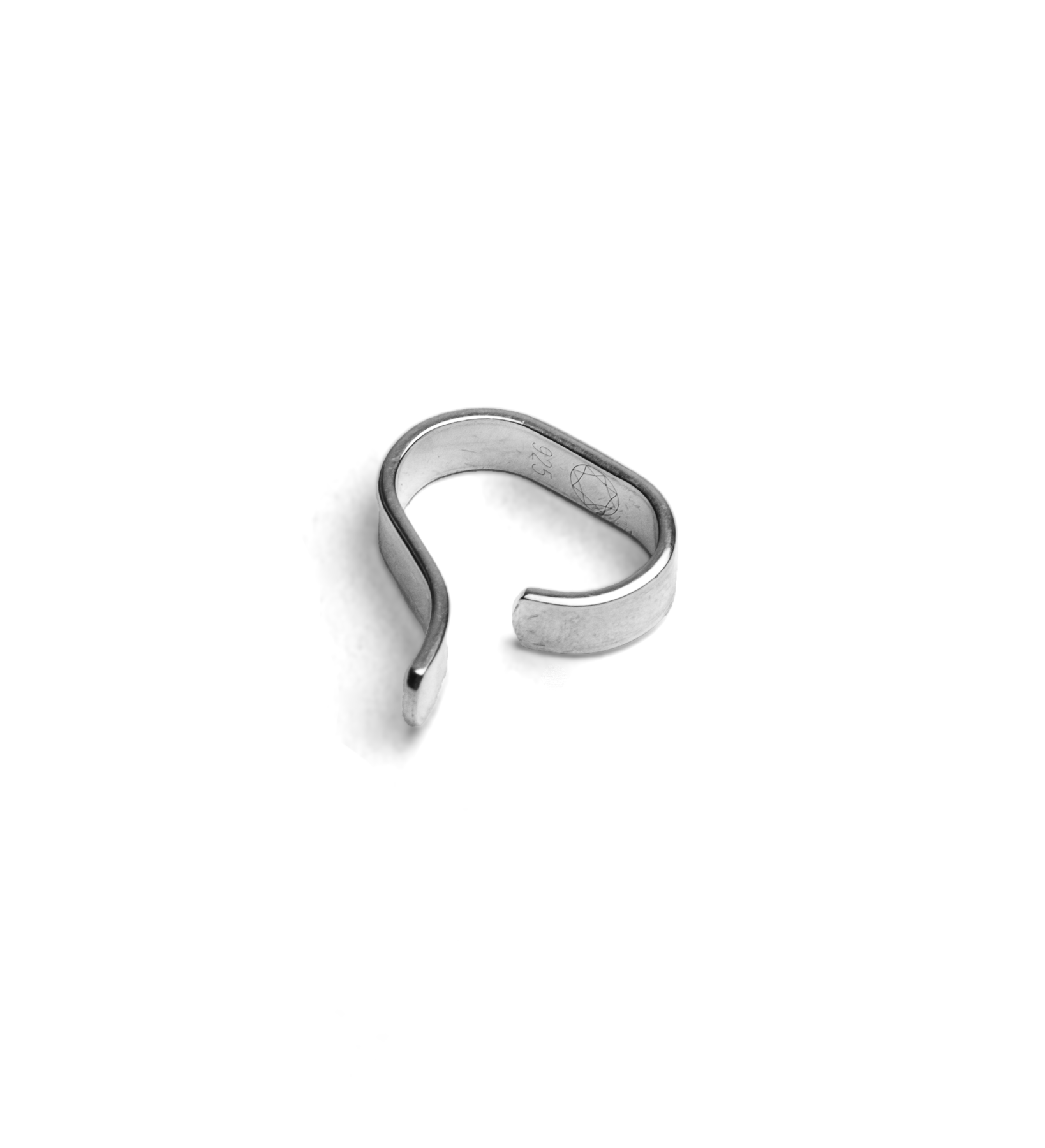 Stripe Earcuff No.4 Silver - LIKELIHOOD