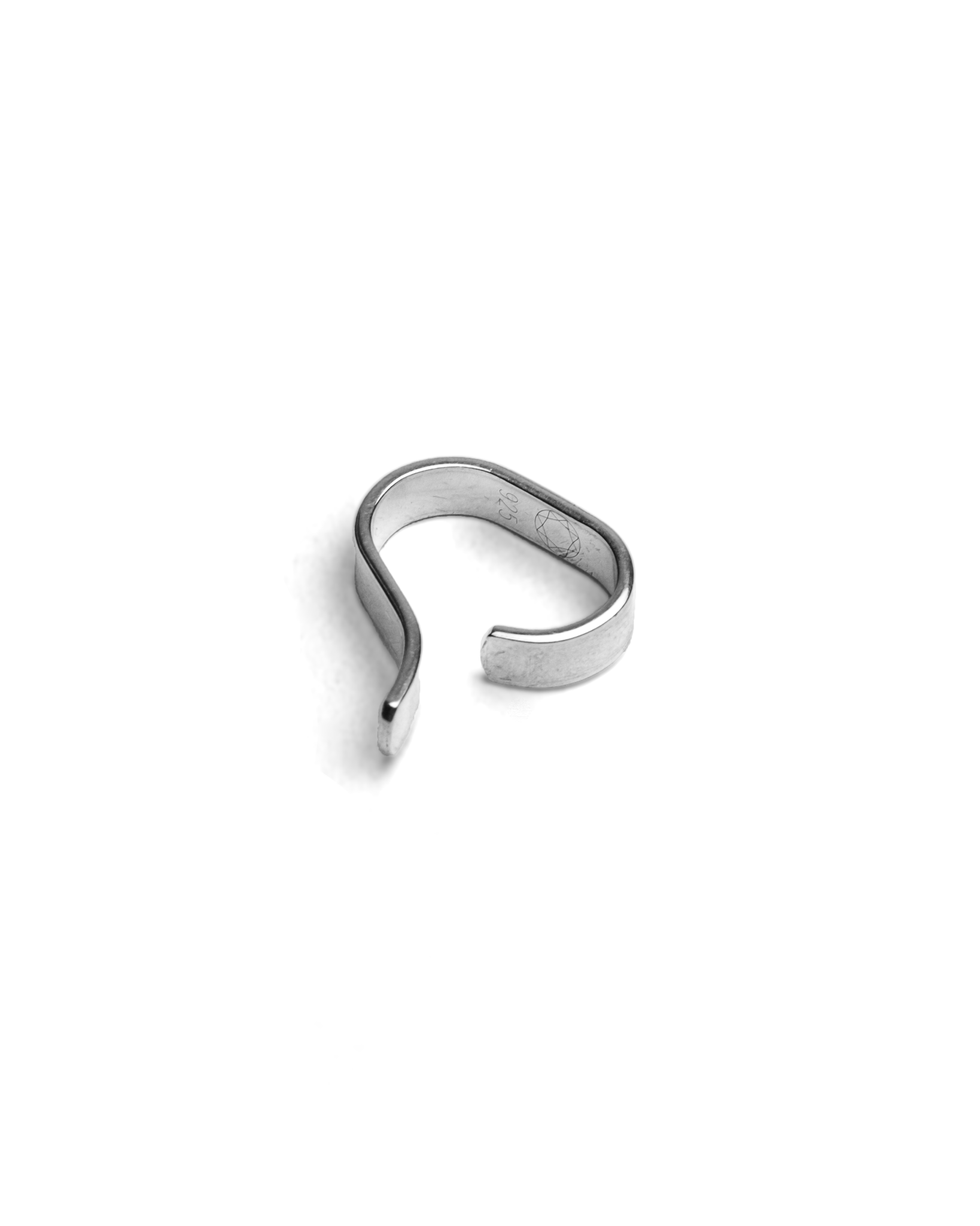Stripe Earcuff No.4 Silver - LIKELIHOOD